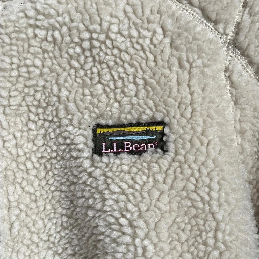 L.L. Bean Mountain Pile Fleece Coat women’s regular medium outdoorsy camping - Picture 2 of 9